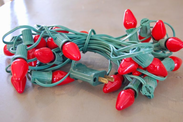 What To Do With An Old Strand Of Christmas Lights