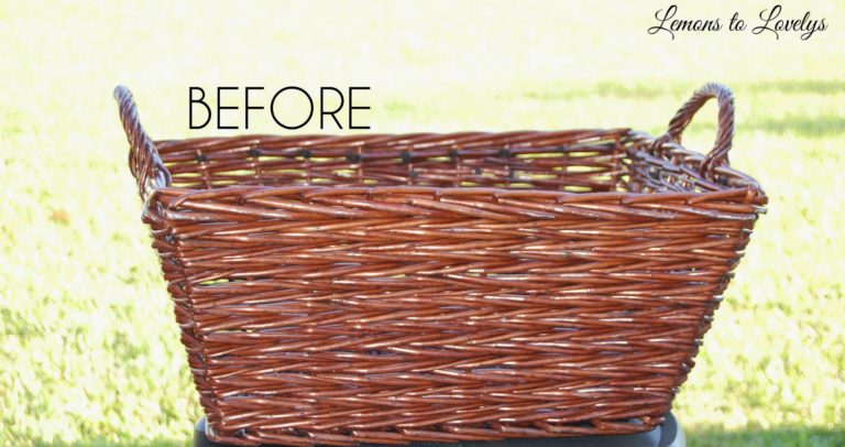 Wicker Basket Makeover