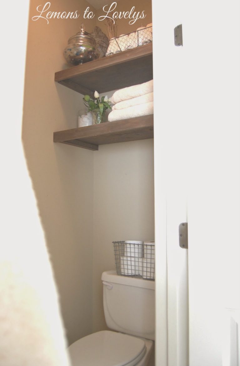 Bathroom Storage Revamped & A Shelf Tutorial