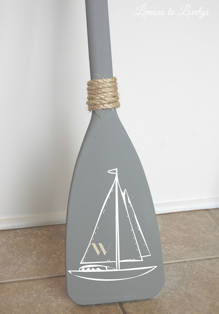 DIY Nautical Paddle for Boy’s Room