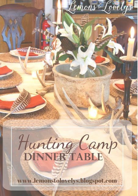 Hunting Camp Dinner Table