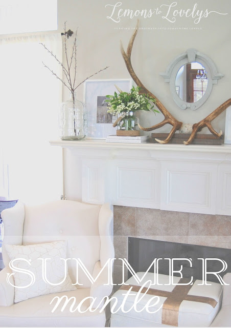 Summer Fireplace Mantle