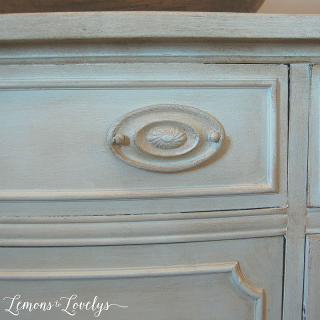 Sideboard Makeover using CeCe Caldwell's paint. Tap to see more photos on the blog. www.lemonstolovelys.blogspot.com