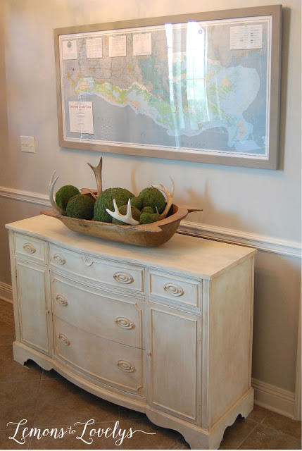 Sideboard Makeover using CeCe Caldwell's paint. Tap to see more photos on the blog. www.lemonstolovelys.blogspot.com