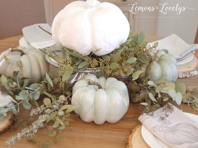 Fall Tablescape - tap to see more pictures and sources on the blog www.lemonstolovelys.blogspot.com