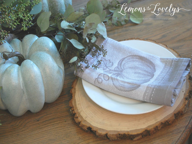 Fall Tablescape - tap to see more pictures and sources on the blog www.lemonstolovelys.blogspot.com