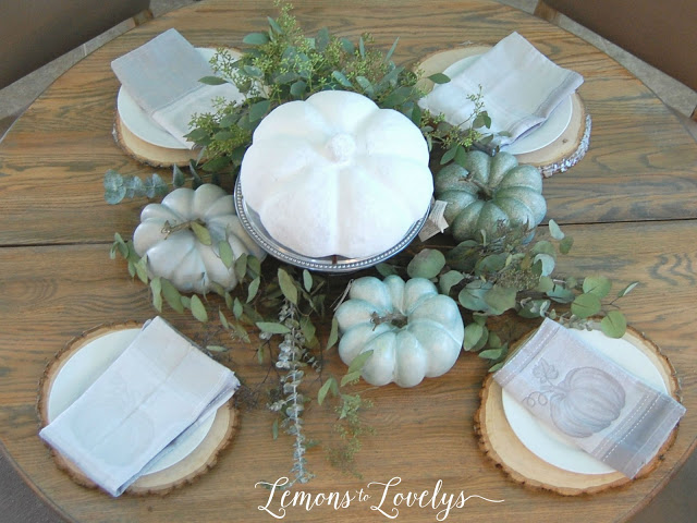 Fall Tablescape - tap to see more pictures and sources on the blog www.lemonstolovelys.blogspot.com