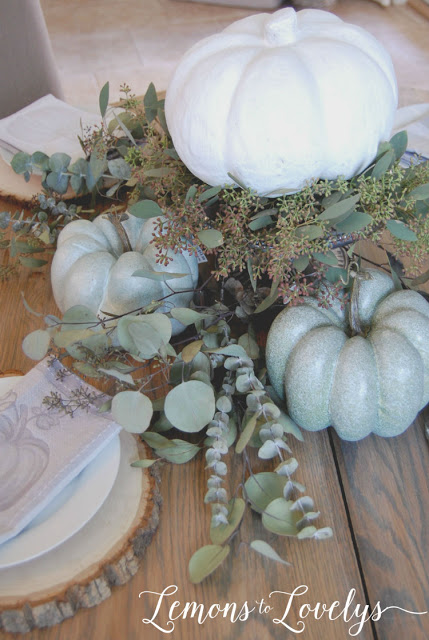 Fall Tablescape - tap to see more pictures and sources on the blog www.lemonstolovelys.blogspot.com