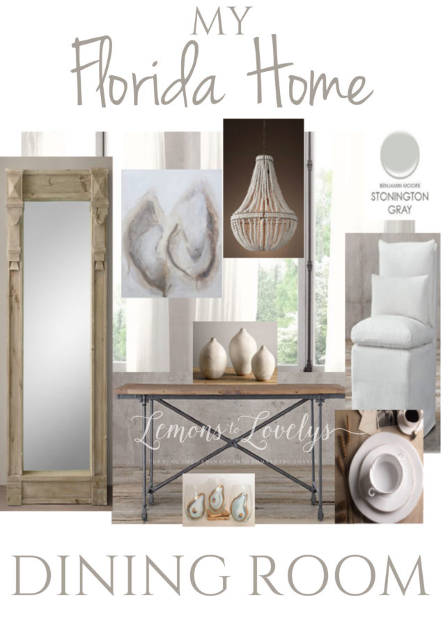 My Florida Dream Home Mood Board www.lemonstolovelys.com