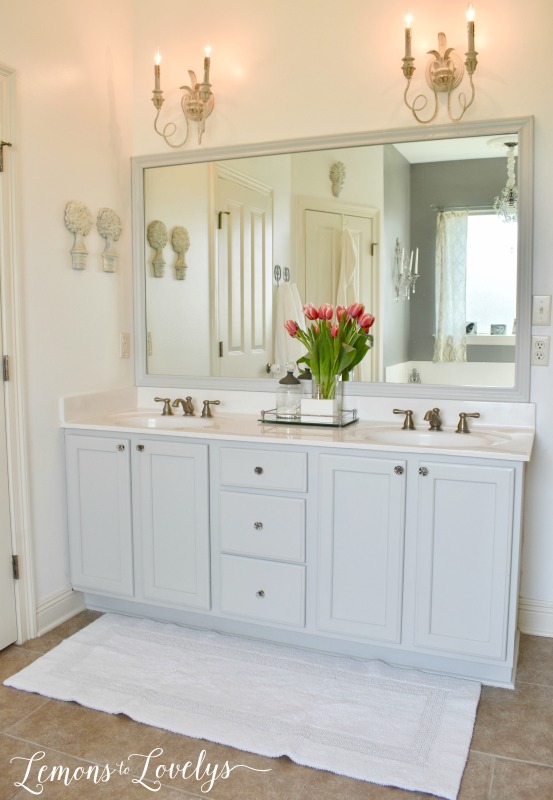 Joyful Spring Home Tour Master Bathroom www.lemonstolovelys.com