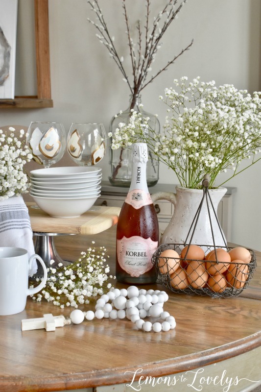 Joyful Spring Home Tour Easter Brunch Table www.lemonstolovelys.com