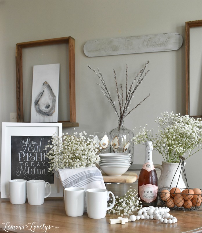 Joyful Spring Home Tour Easter Brunch Table www.lemonstolovelys.com