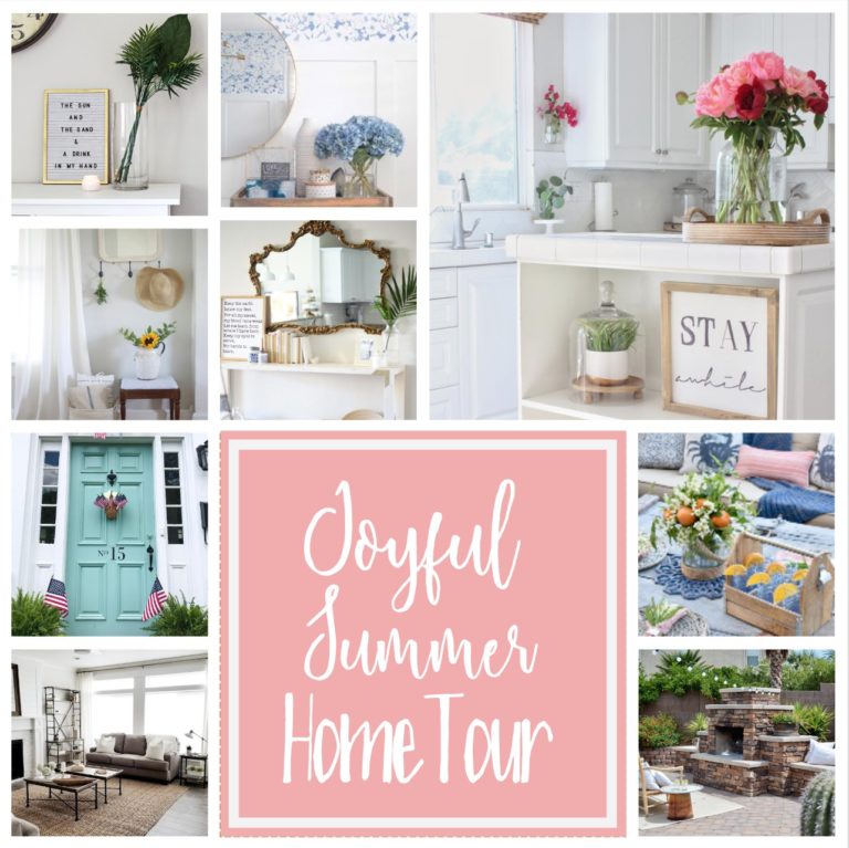 Joyful Summer Home Tour Collage www.lemonstolovelys.com