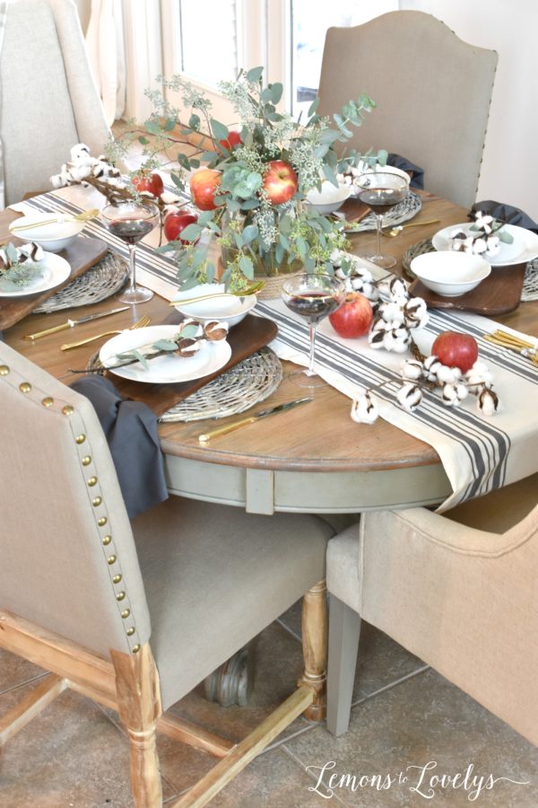 Fall Tablescape www.lemonstolovelys.com