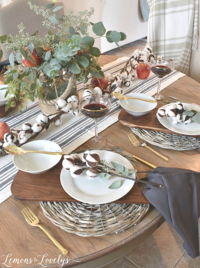 Thanksgiving table setting