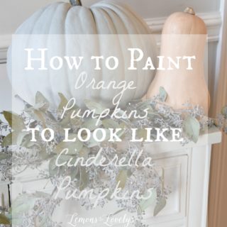 Pumpkin Decorating Idea- Painting Cinderella Pumpkins