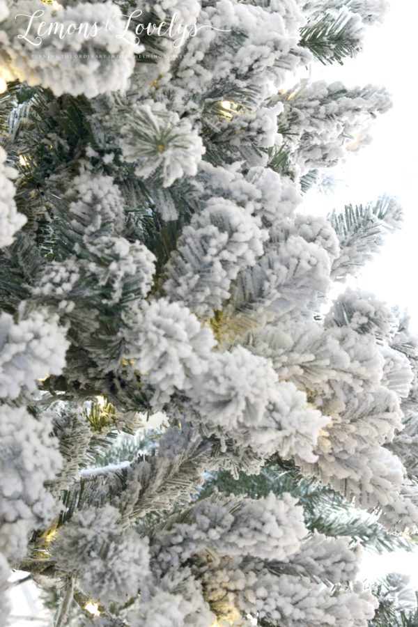 Closeup of fake tree branches