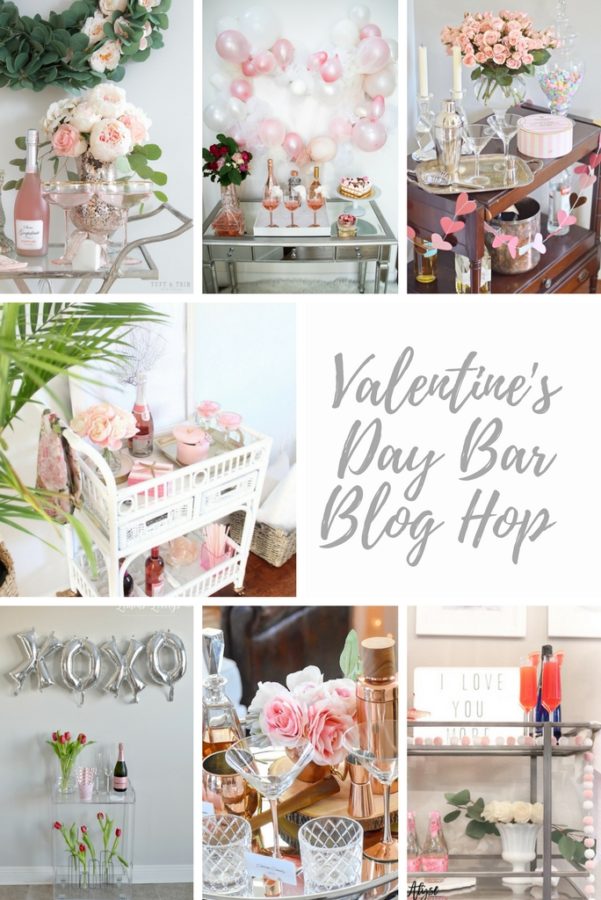 Valentines Day Bar Cart 