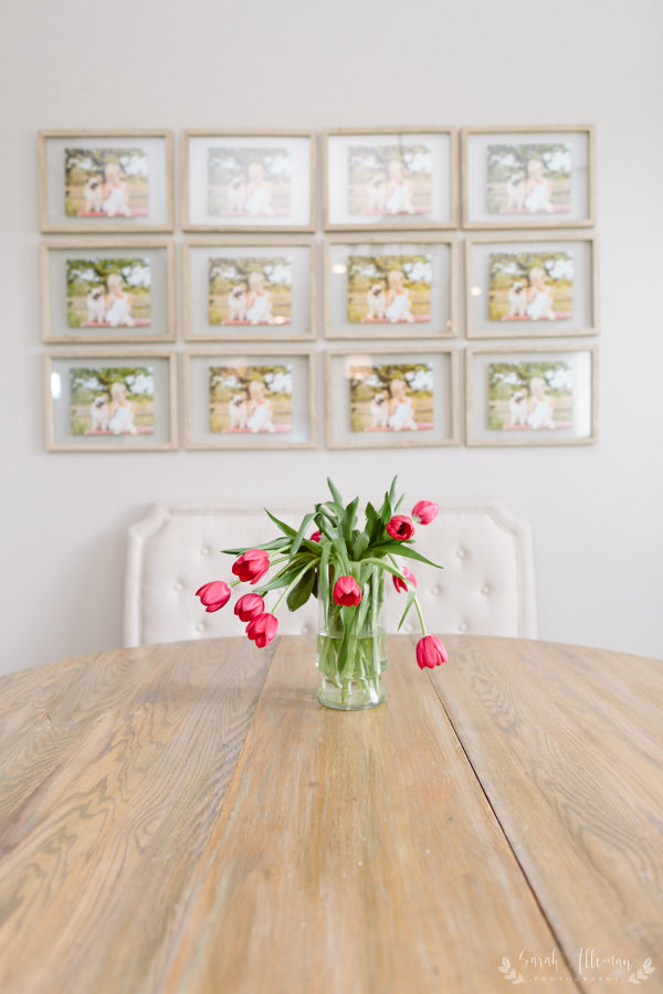 gallery wall in kitchen