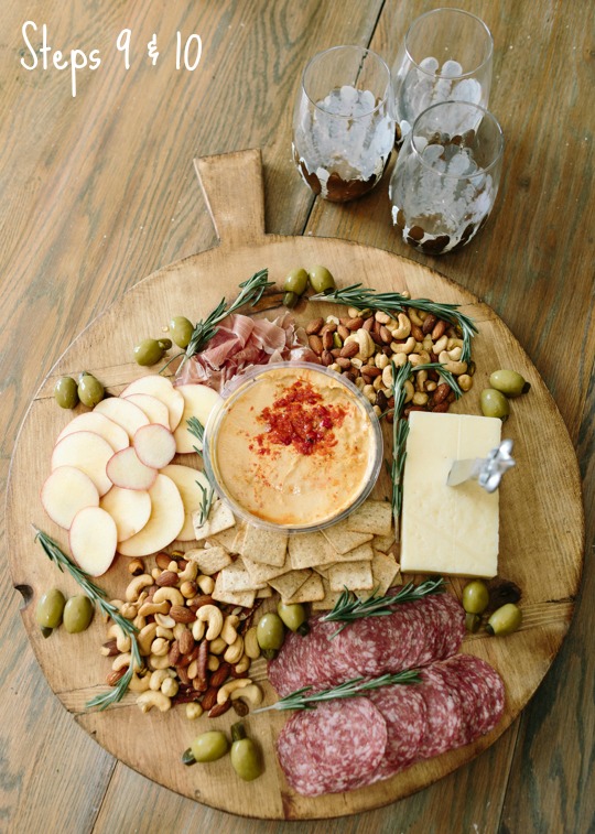 Appetizers on a Charcuterie Board