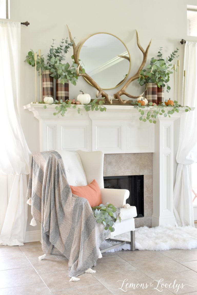 Fall Mantel Decor- 7 Inspirational Homes