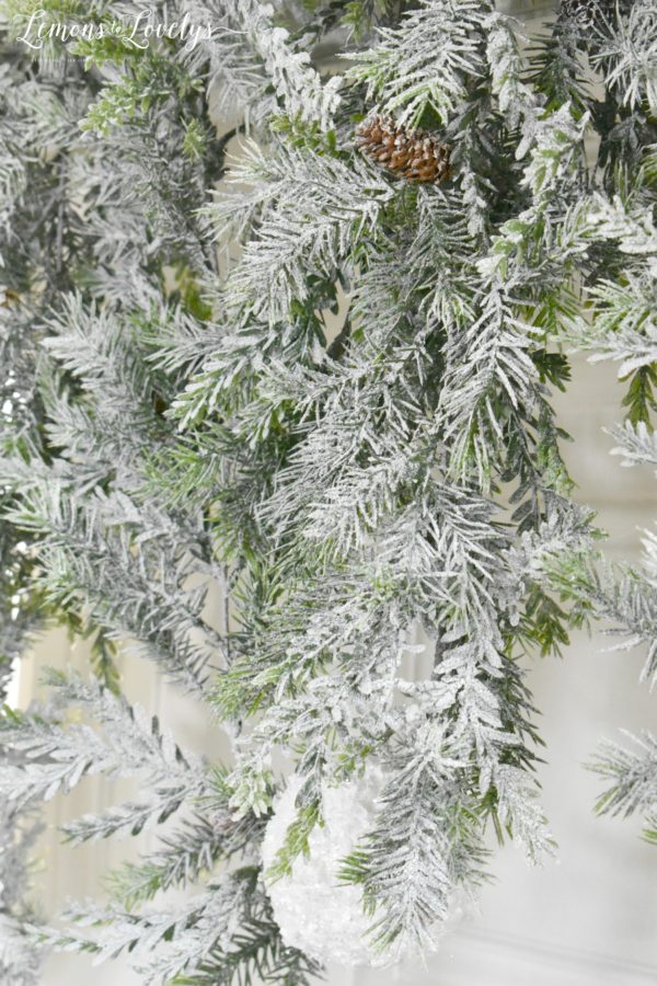 Fake snow for Christmas greenery