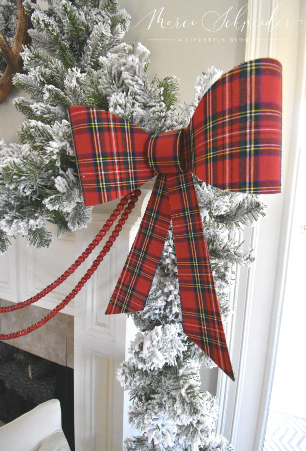 Christmas garland closeup