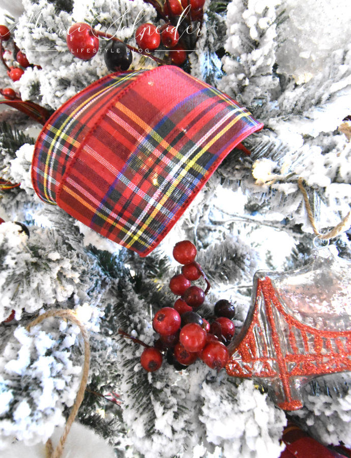 plaid Christmas ribbon