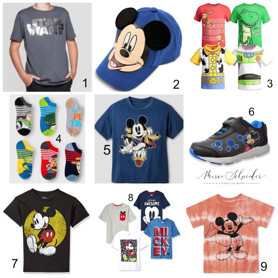 clothes for boys with Disney Characters