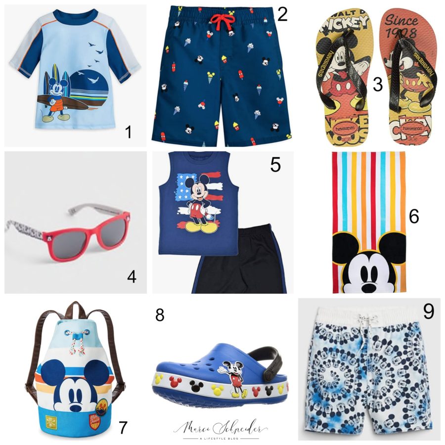 Pool clothes for boys