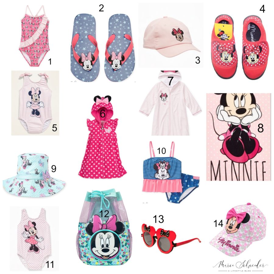 Minnie Mouse pool clothes