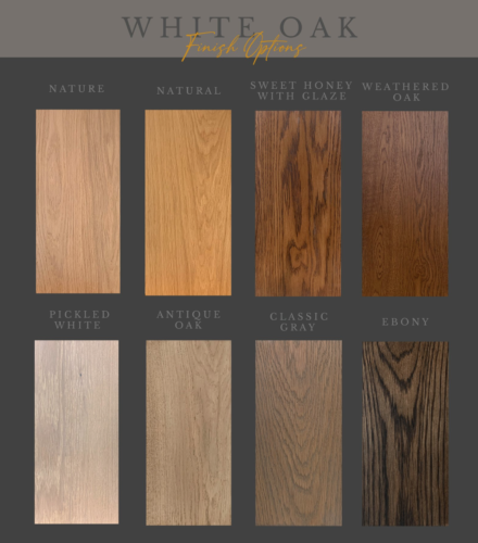 wood finish choices for Ultra Shelf