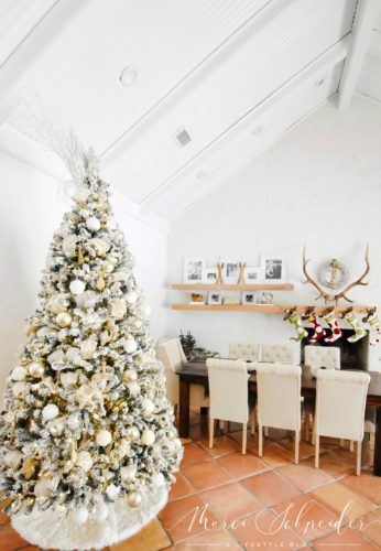 Christmas tree in living room