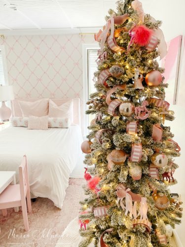 little girls Christmas tree