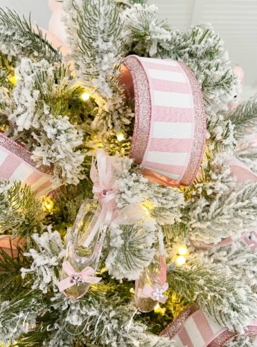 pink ballet slippers ornament