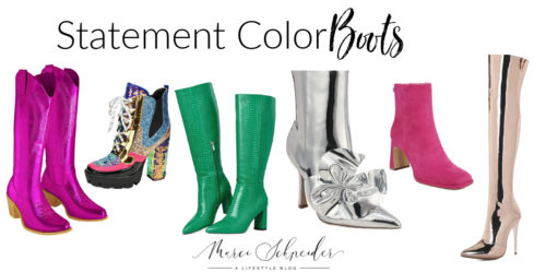 statement color boots