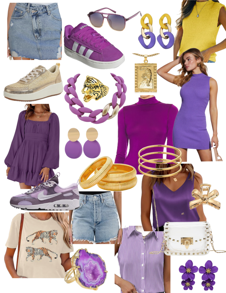 purple and gold clothes for LSU games