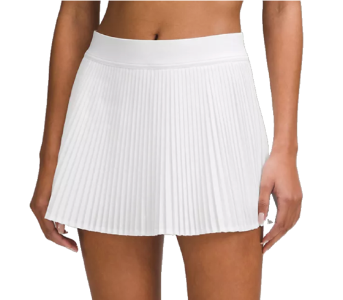 varsity high rise pleated tennis skirt