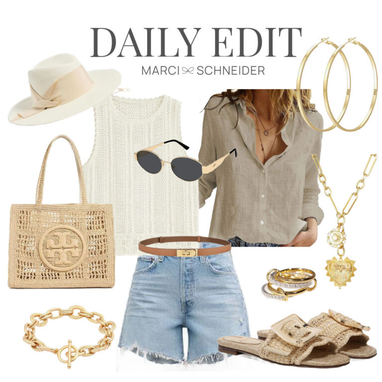 casual outfit for women in neutral colors