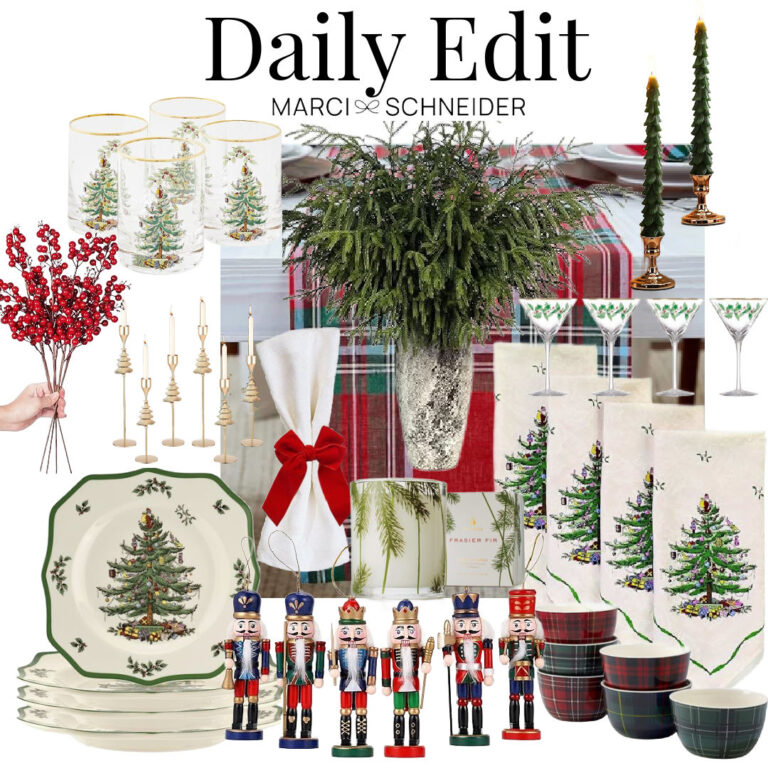 Christmas table decor